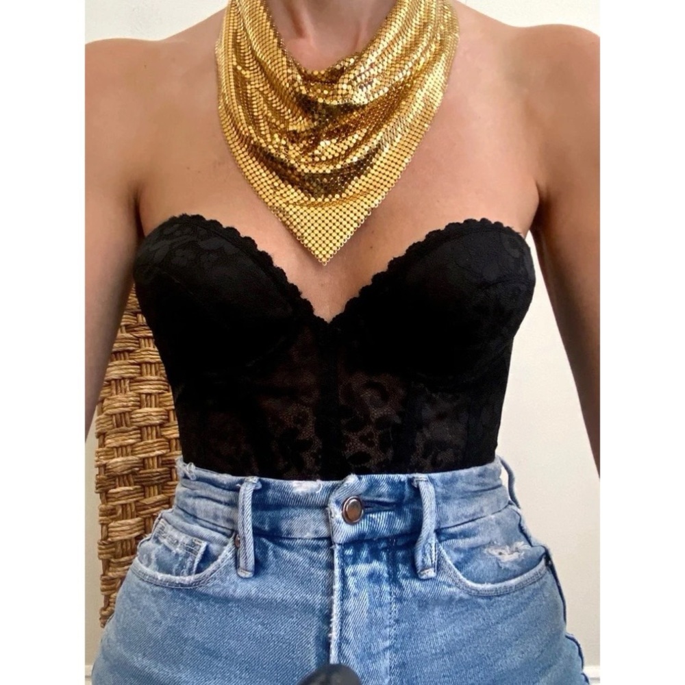 Whiting and Davis scarf necklace